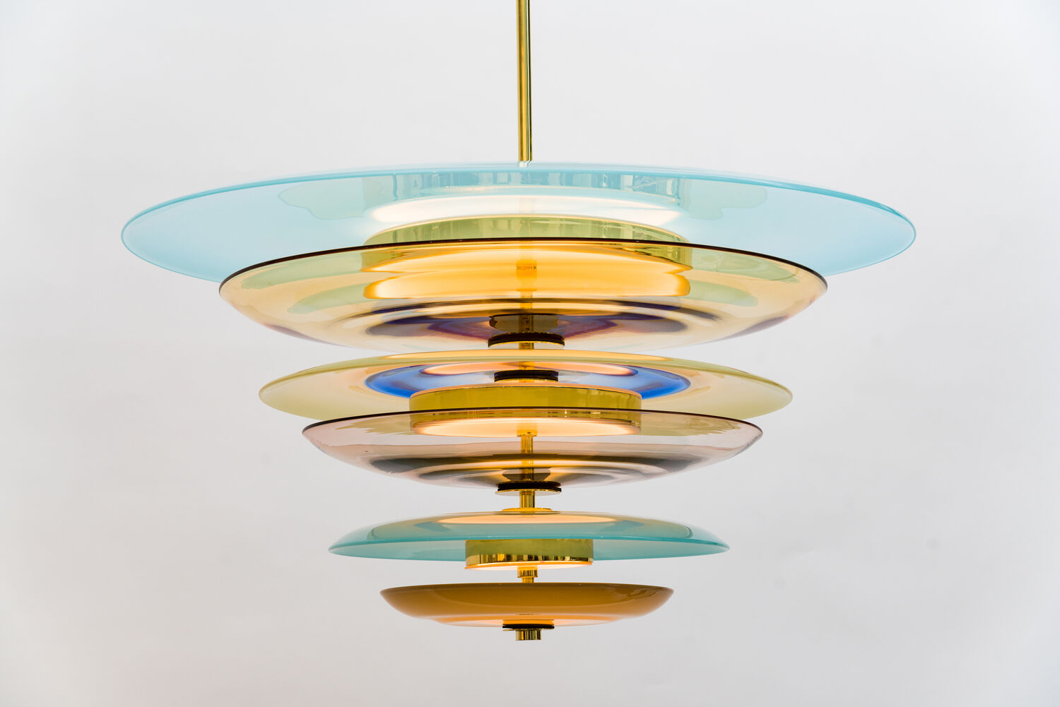 NYCxDESIGN 2023 Jamie Harris Studio thru Todd Merrill Studio for Nested Disc Chandelier