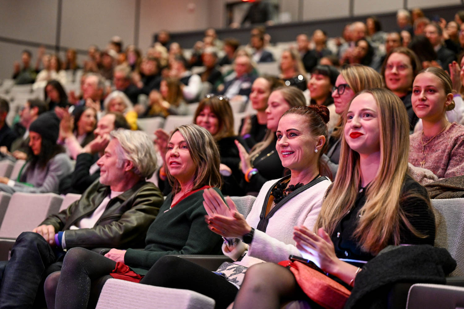 a crowd in the theater at best of year awards ceremony