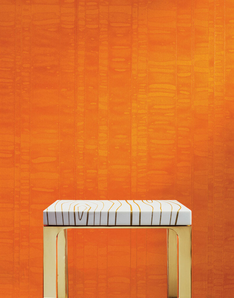 Stitch wall­covering for Maya Romanoff, 2007