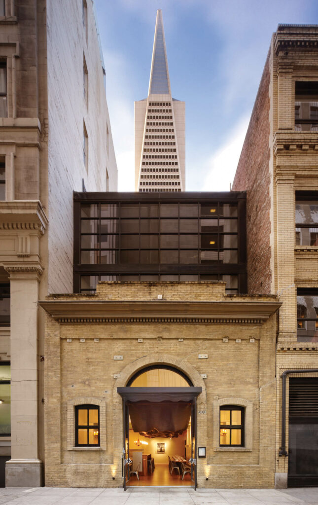 The entrance to Wexler’s restaurant in San Francisco