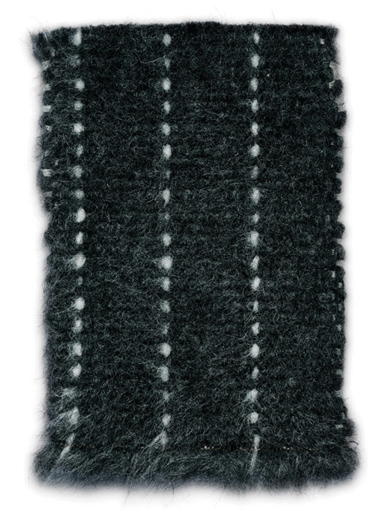 dark black textile with white stripes