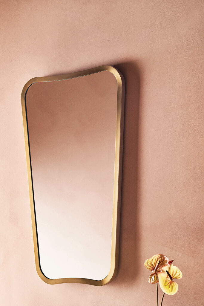 bronze rectangular mirror