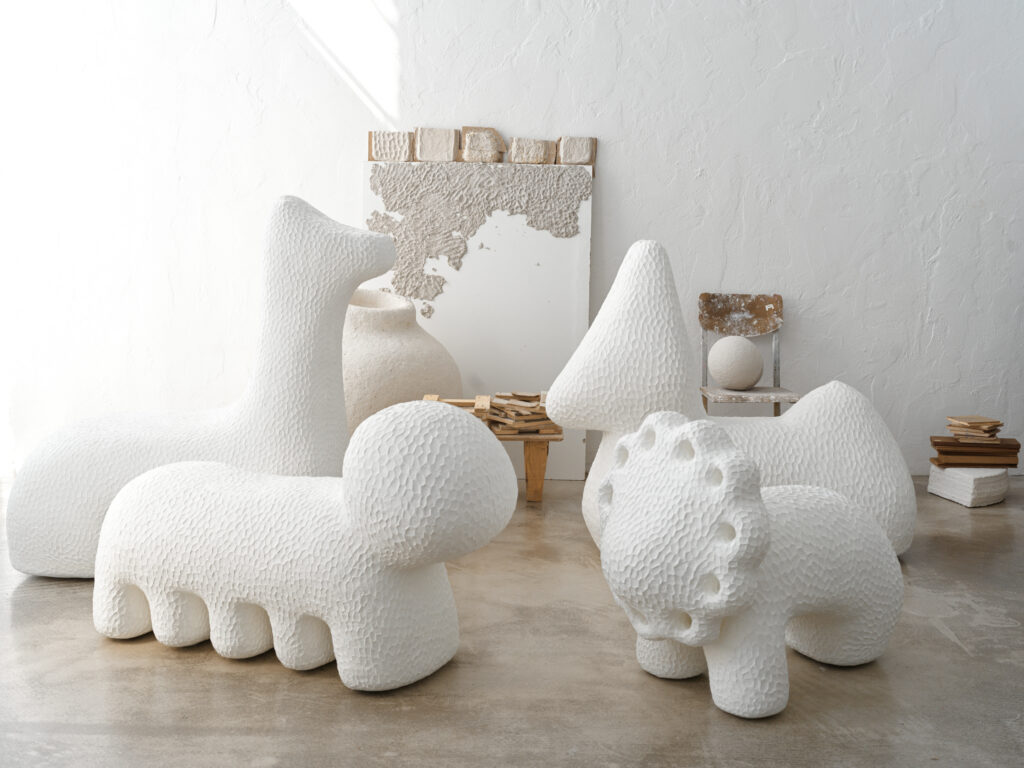 Victoria Yakusha Design/Miami presentation with cloudlike animals